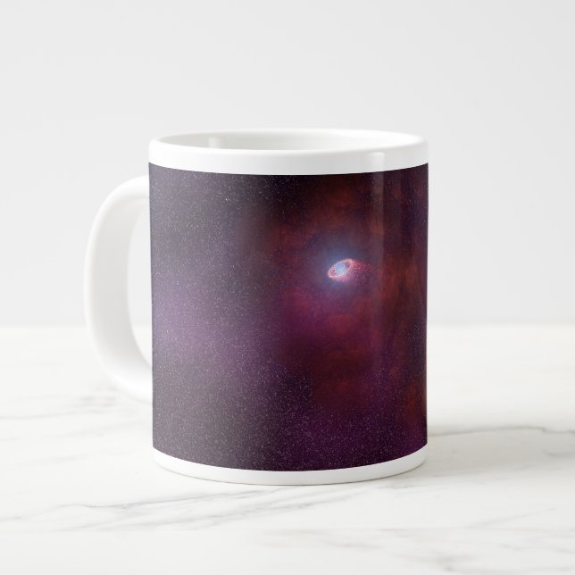 Pulsar Wind From A Neutron Star. Giant Coffee Mug (Front Left)