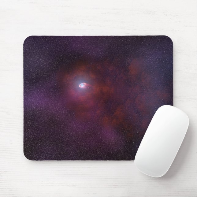 Pulsar Wind From A Neutron Star. Mouse Pad (With Mouse)