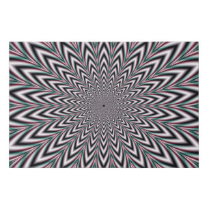 Pulsating Arrows Faux Canvas Print