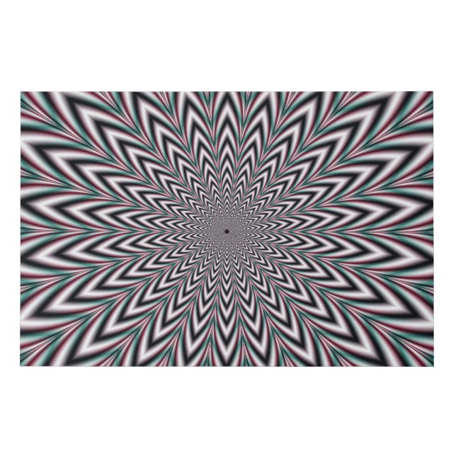 Pulsating Arrows Faux Canvas Print (Front)