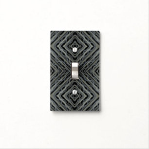 Pulsating Rhythm Modern Abstract Art Illustration  Light Switch Cover