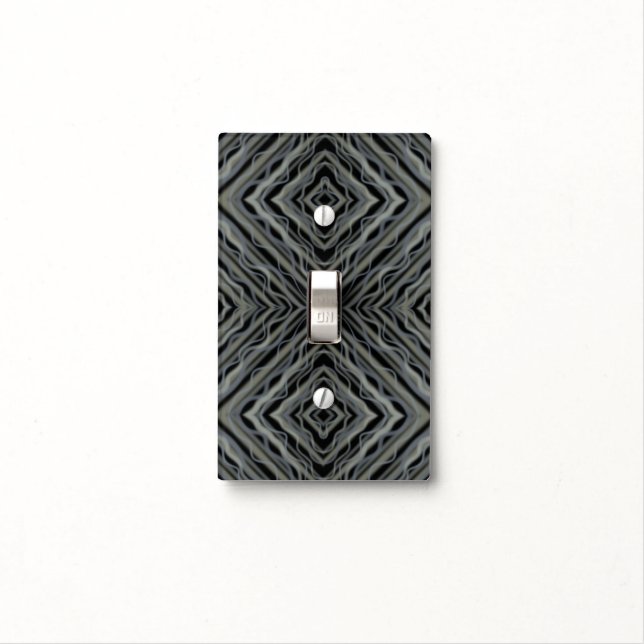 Pulsating Rhythm Modern Abstract Art Illustration  Light Switch Cover (In Situ)