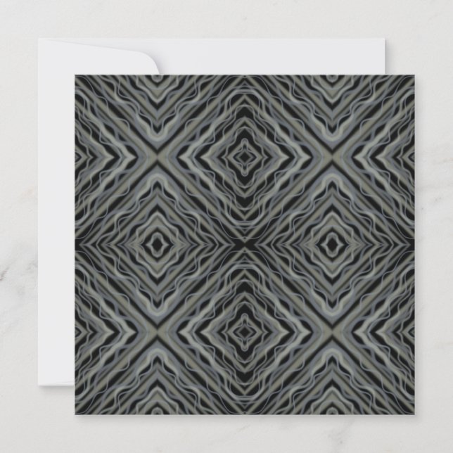 Pulsating Rhythm Modern Abstract Art Illustration  Note Card (Front)