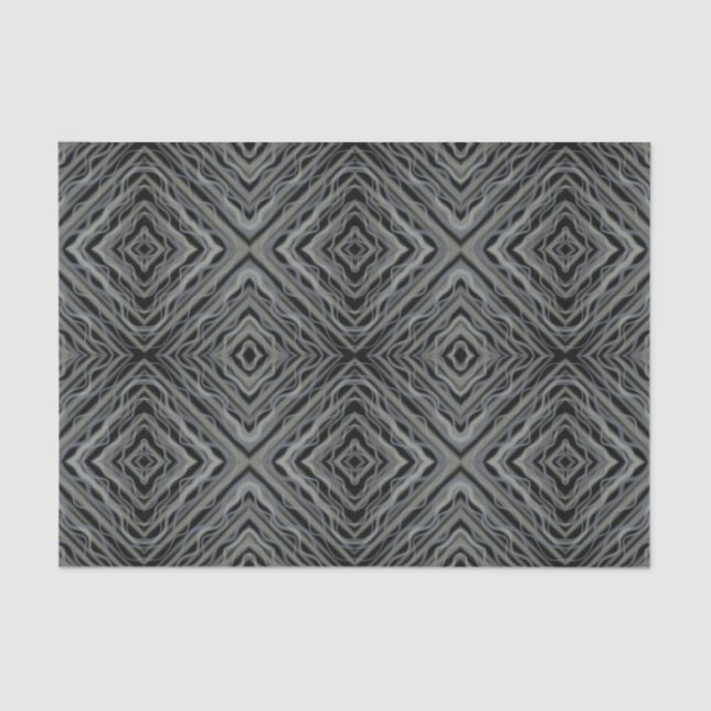 Pulsating Rhythm Modern Abstract Art Illustration  Tissue Paper (Front)