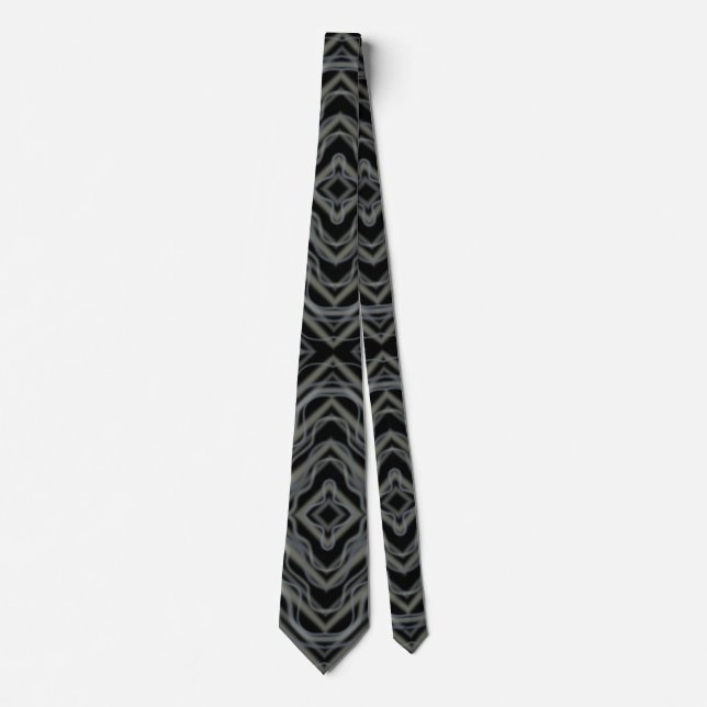 Pulsating Rhythm Modern Abstract Art Neck Tie (Front)