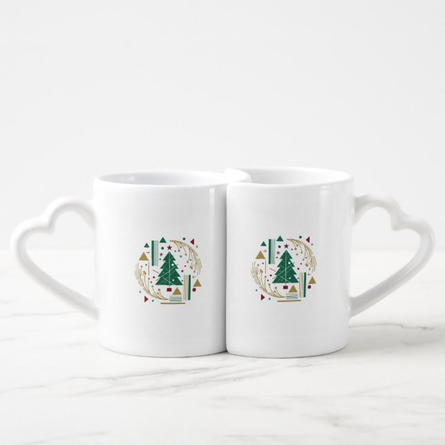Pulse – Elegant Wedding & Engagement Gift Coffee Mug Set (Front Nesting)