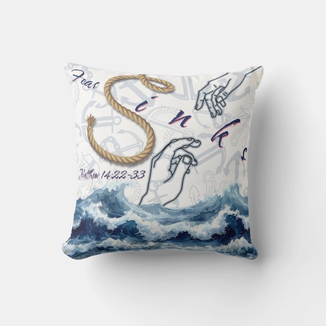 PULSE: Fear Sinks Throw Pillow (Front)