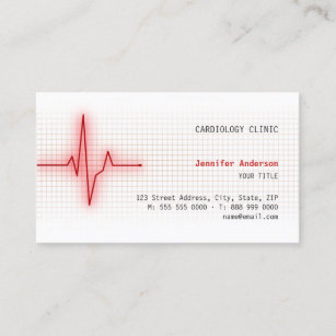 Pulse Heart Signal Cardiology business card