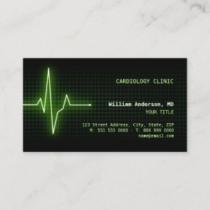 Pulse Heartbeat ECG business card