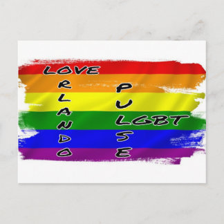Pulse LGBT Flag Postcard