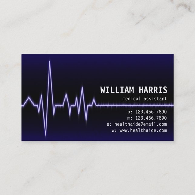 Pulse Meter - Blue Business Card (Front)