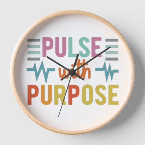 Pulse With Purpose Wall Clock