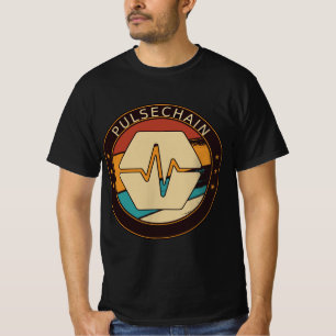 PulseChain PLS Vintage Crypto Retro Art Cryptocurr T-Shirt