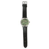 Pulsera Clock Army Green Background Camouflage Watch (Flat)