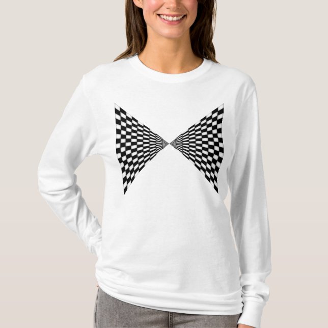Pulsing Checkered Cones T-Shirt (Front)