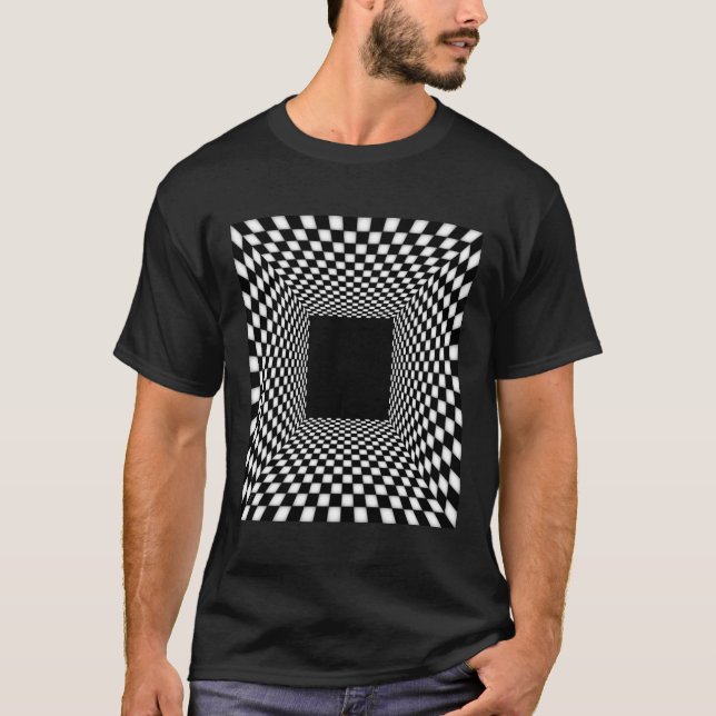 Pulsing Checkered Room T-Shirt (Front)
