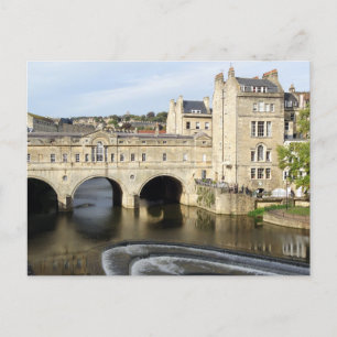 Pulteney Bridge and River Avon, Bath, England Postcard