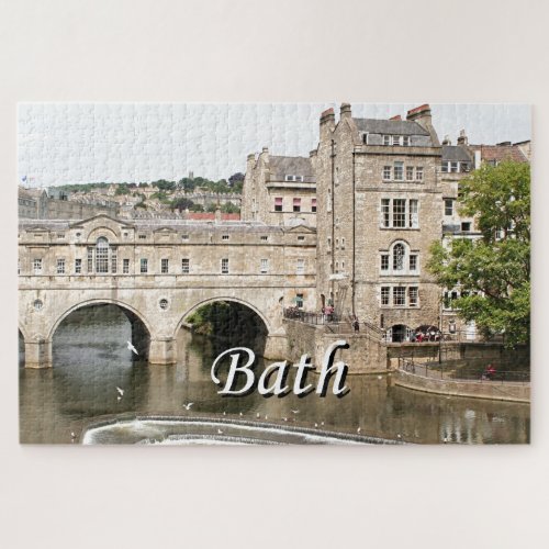 Pulteney Bridge Avon RiverBath England 2 Jigsaw Puzzle