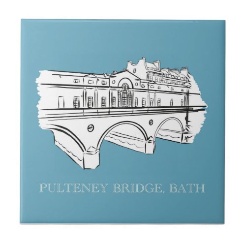 Pulteney Bridge Bath England Ceramic Tile