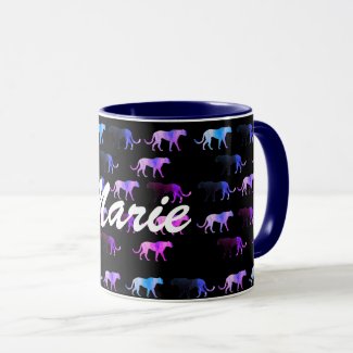 Puma Cats Custom Name  Ringer Combo Mug