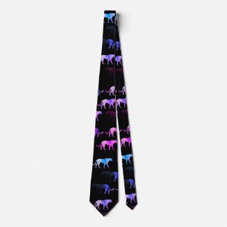 Puma cats  neck tie