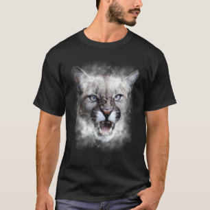 Puma Cougar Illustration Puma  Puma Cat T-Shirt