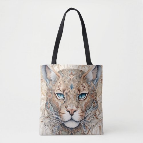 Puma Face Surreal Art  Tote Bag