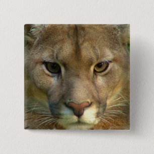 Puma Mountain Cat Square Pin