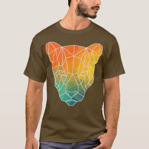 Puma Outline Polygons Watercolor Silhouette 253 T-Shirt