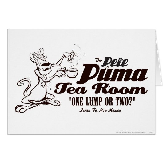 Puma Pete Tea Room Cards (Front Horizontal)
