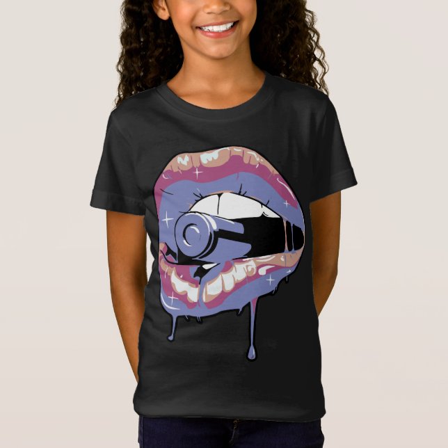 PUMA RS CURVE MARBLE CASUAL PUMA BLACK PEACH T-Shirt (Front)