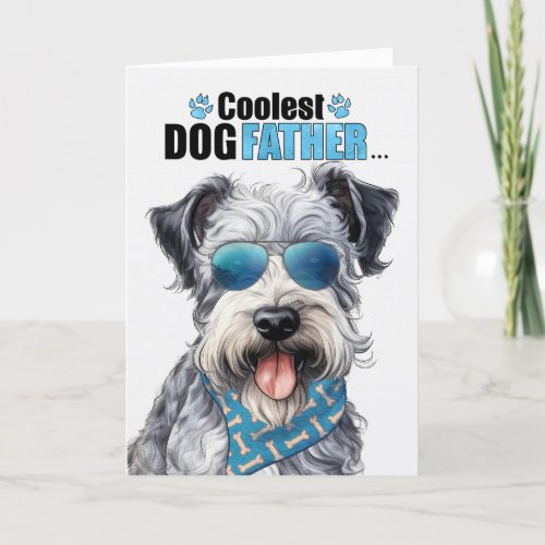 Pumi Dog Coolest Dad Ever Fathers Day Holiday Card