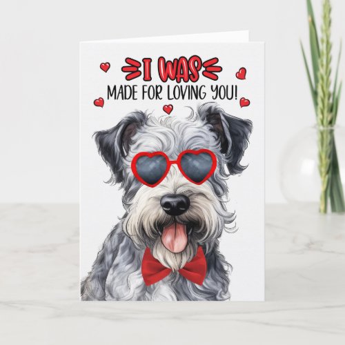 Pumi Dog Made for Loving You Valentine Holiday Card