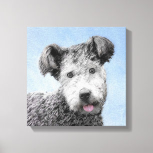 Pumi Painting - Cute Original Dog Art Canvas Print
