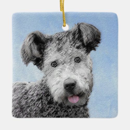 Pumi Painting _ Cute Original Dog Art Ceramic Ornament