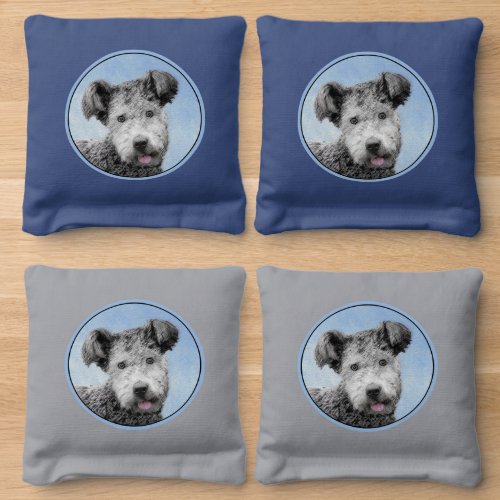 Pumi Painting _ Cute Original Dog Art Cornhole Bags