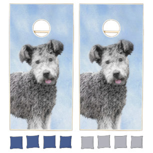 Pumi Painting - Cute Original Dog Art Cornhole Set