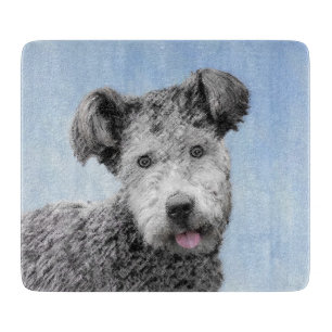 Pumi Painting - Cute Original Dog Art Cutting Board