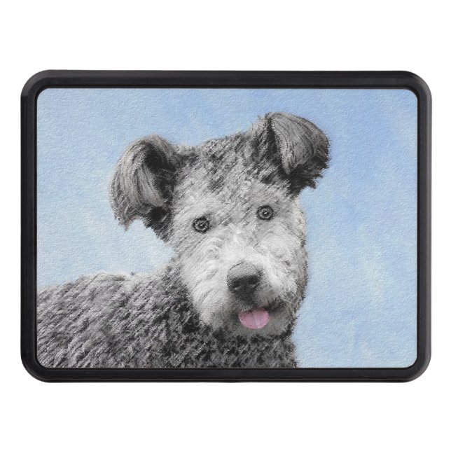 Pumi Painting - Cute Original Dog Art Hitch Cover (Front)