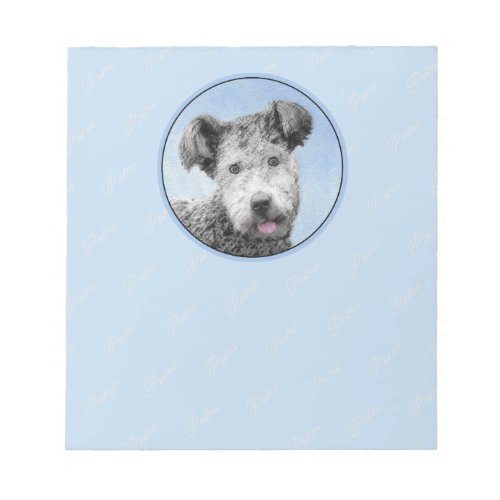 Pumi Painting _ Cute Original Dog Art Notepad