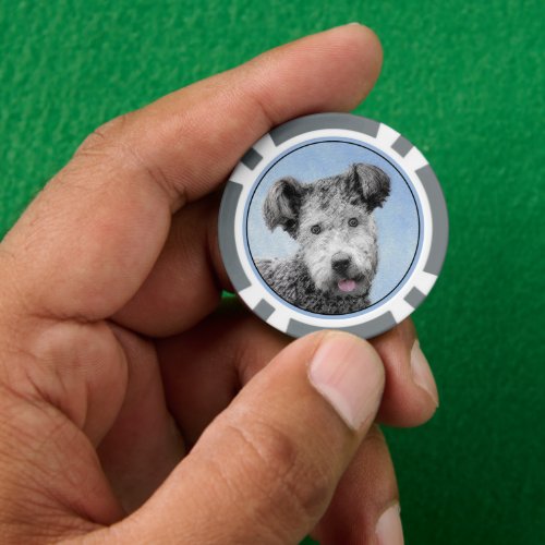 Pumi Painting _ Cute Original Dog Art Poker Chips