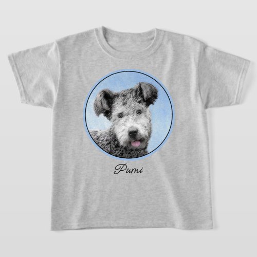 Pumi Painting _ Cute Original Dog Art T_Shirt