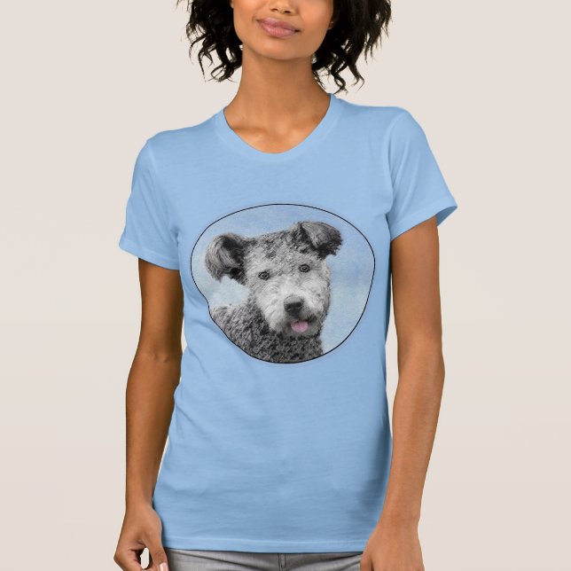 Pumi Painting - Cute Original Dog Art T-Shirt (Front)