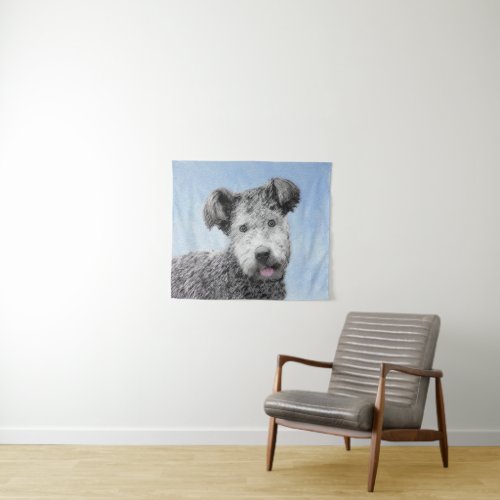 Pumi Painting _ Cute Original Dog Art Tapestry