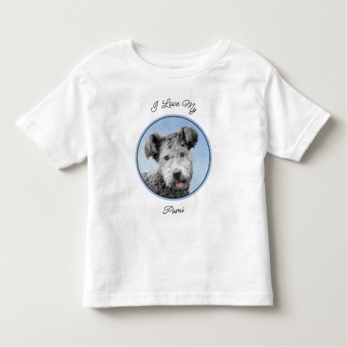 Pumi Painting _ Cute Original Dog Art Toddler T_shirt