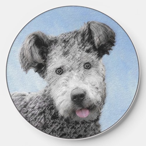 Pumi Painting _ Cute Original Dog Art Wireless Charger