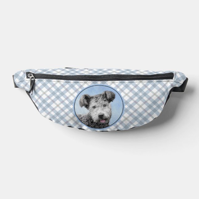 Pumi Painting Grey Pumik Cute Original Pet Dog Art Fanny Pack (Lay Down)