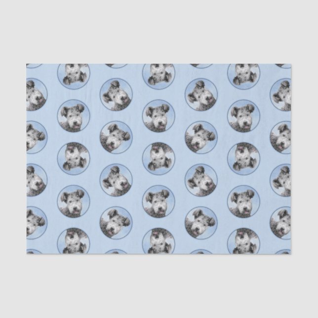 Pumi Painting Grey Pumik Cute Original Pet Dog Art Tissue Paper (Front)