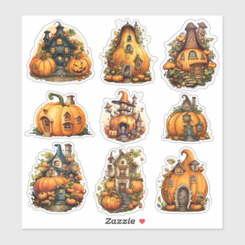 Pumkin House Autumn Sticker Pack