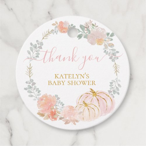 Pumkpin Thank You Tag for Gift or Favor